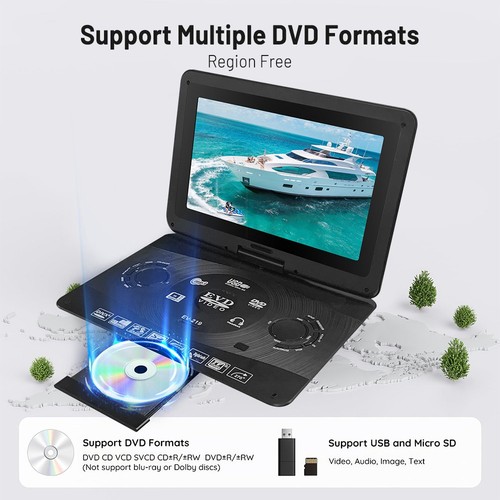 Portable dvd player lcd - 13.3",