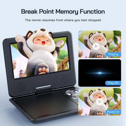 Wolfang portable dvd - 9.5",