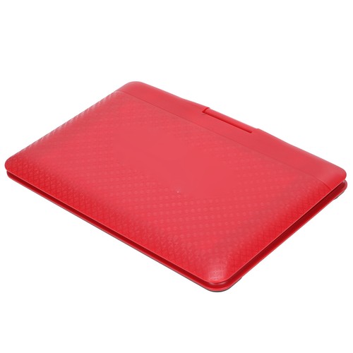 Red portable mobile dvd - hd,